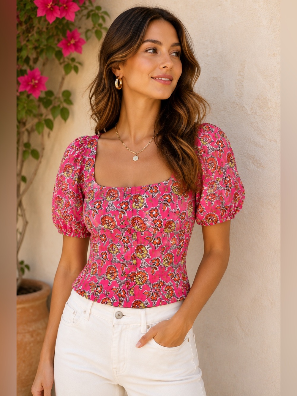 J.Crew Collection Re-Imagined Italian Fabric Puff Sleeve Top NWT Size 10
